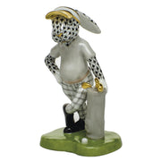 Herend Golf Bunny Figurines Herend Black 