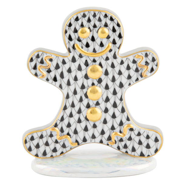 Herend Gingerbread Man Figurines Herend Black 