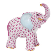Herend Young Elephant Figurines Herend Raspberry (Pink) 