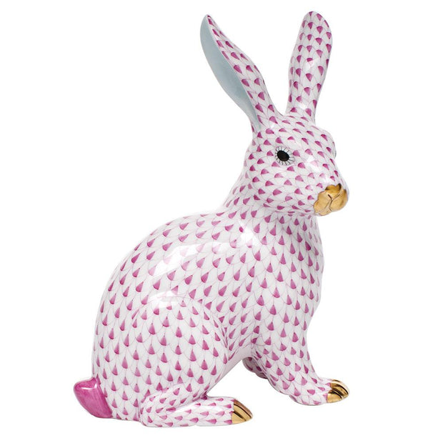 Herend Large Sitting Bunny Figurines Herend 