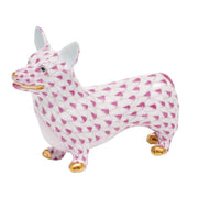 Herend Corgi Figurines Herend Raspberry (Pink) 