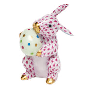Herend Easter Bunny Figurines Herend Raspberry (Pink) 