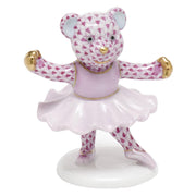 Herend Ballerina Bear Figurines Herend Raspberry (Pink) 