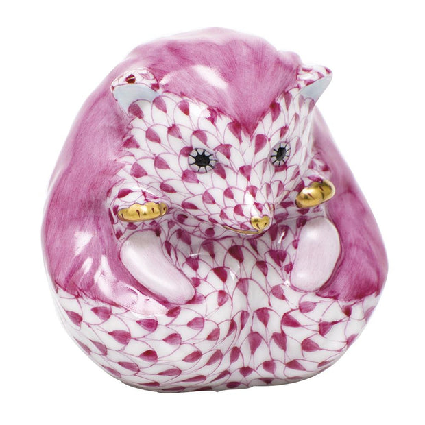 Herend Baby Hedgehog Figurines Herend Raspberry (Pink) 