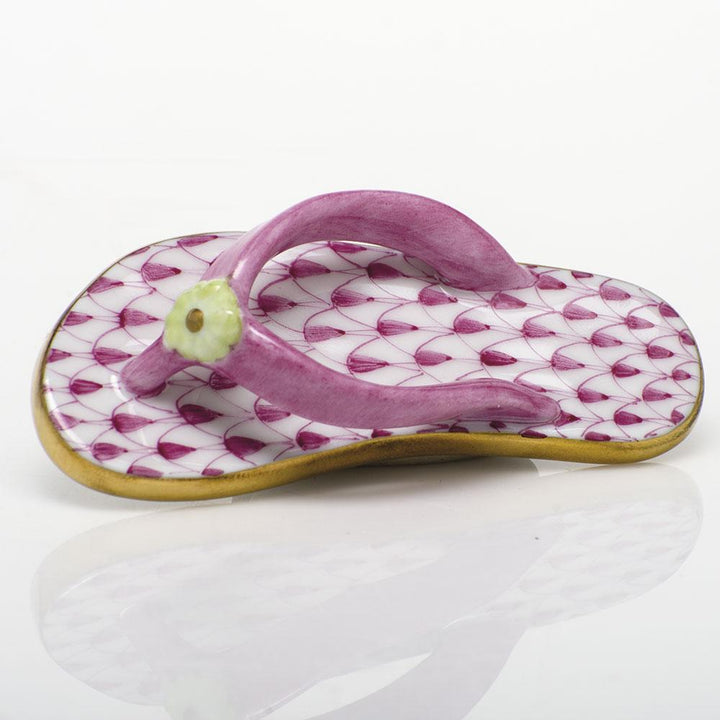 Herend Flip Flop Figurines Herend Raspberry (Pink) 