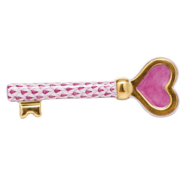 Herend Key To My Heart Figurines Herend Raspberry (Pink) 