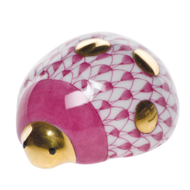 Herend Lucky Ladybug Figurines Herend Raspberry (Pink) 
