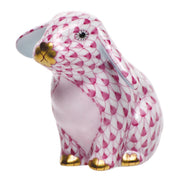 Herend Sitting Lop Ear Bunny Figurines Herend Raspberry (Pink) 