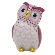 Herend Owl Figurines Herend Raspberry (Pink) 