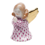 Herend Small Praying Angel Figurines Herend Raspberry (Pink) 