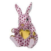 Herend Sweetheart Bunny Figurines Herend Raspberry (Pink) 