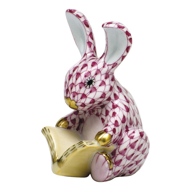 Herend Storybook Bunny Figurines Herend Raspberry (Pink) 