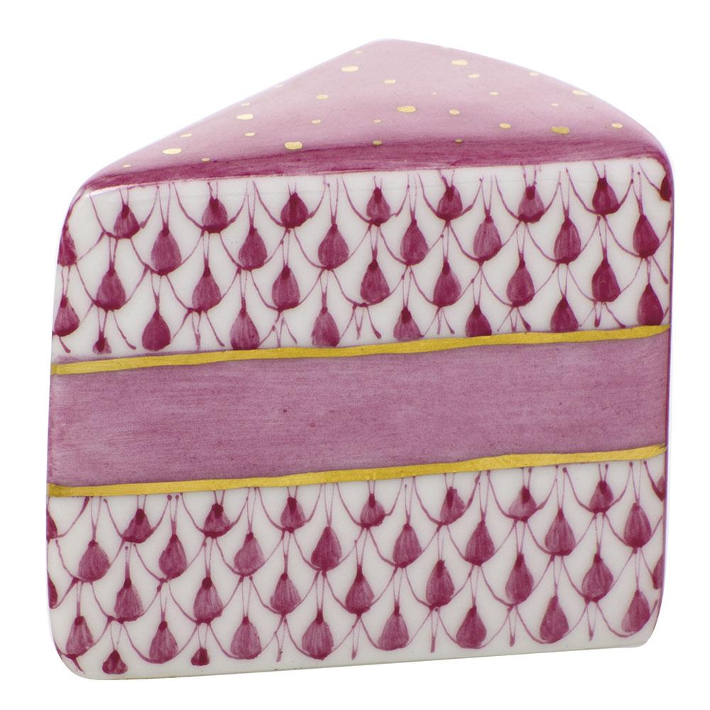 Herend Slice Of Cake Figurines Herend Raspberry (Pink) 