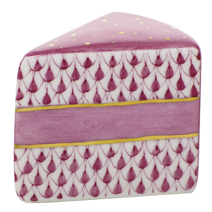 Herend Slice Of Cake Figurines Herend Raspberry (Pink) 