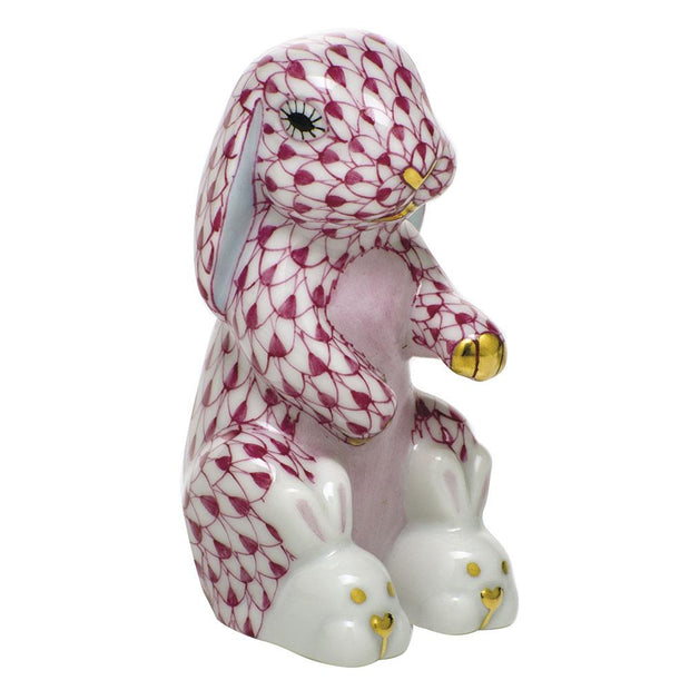 Herend Bunny Slippers Figurines Herend Raspberry (Pink) 