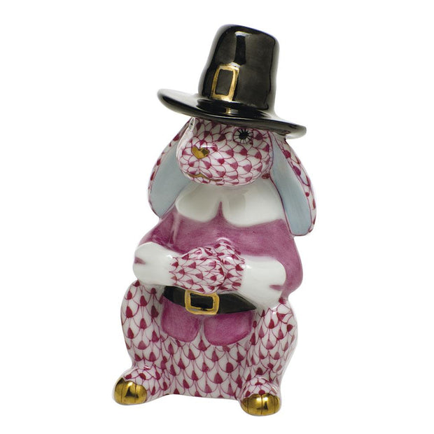 Herend Pilgrim Bunny Figurines Herend Raspberry (Pink) 