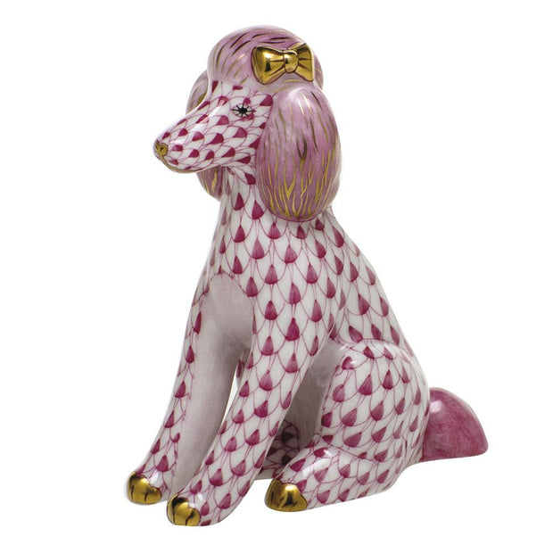 Herend Poodle Figurines Herend Raspberry (Pink) 
