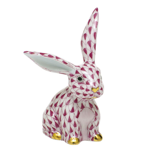 Herend Funny Bunny Figurines Herend Raspberry (Pink) 