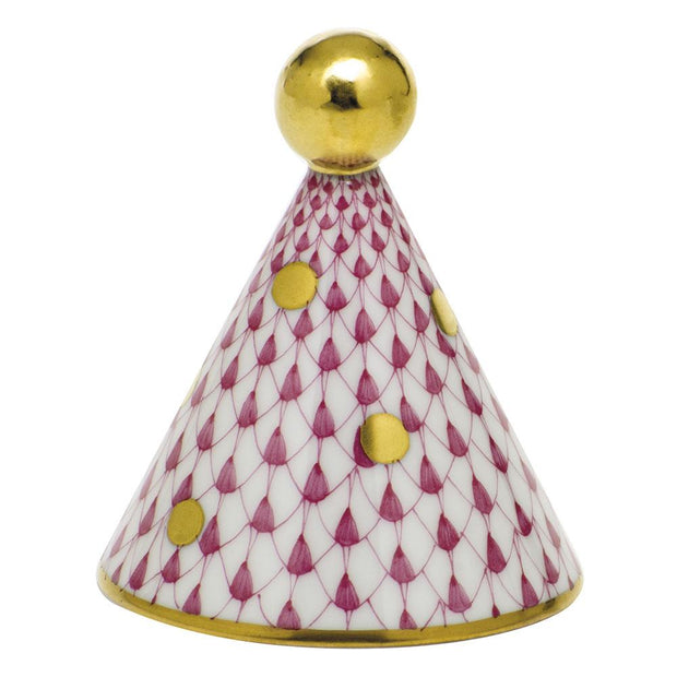 Herend Party Hat Figurines Herend Raspberry (Pink) 