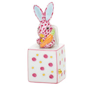 Herend Jack In The Box Bunny Figurines Herend Raspberry (Pink) 