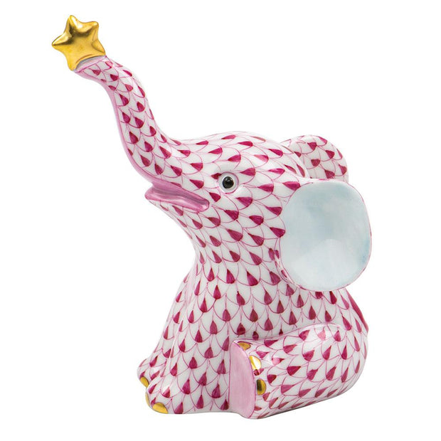 Herend Reach For The Stars Figurines Herend Raspberry (Pink) 