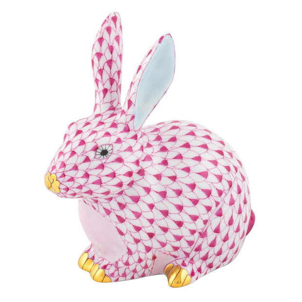 Herend Chubby Bunny Figurines Herend Raspberry (Pink) 