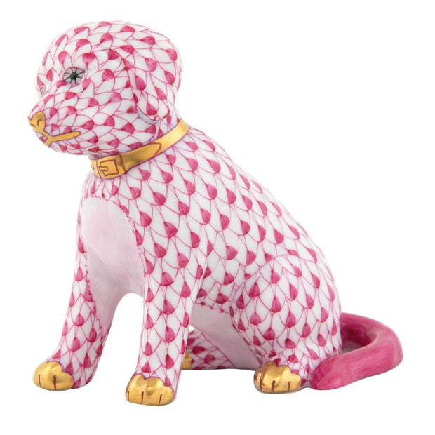 Herend Good Dog Figurines Herend Raspberry (Pink) 