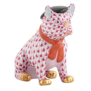 Herend French Frenchie Figurines Herend Raspberry (Pink) 