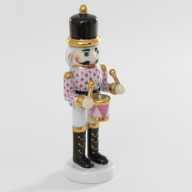 Herend Nutcracker Drummer Figurines Herend Raspberry (Pink) 