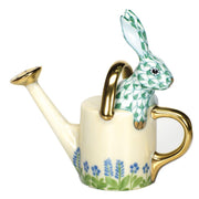 Herend Watering Can Bunny Figurines Herend Green 