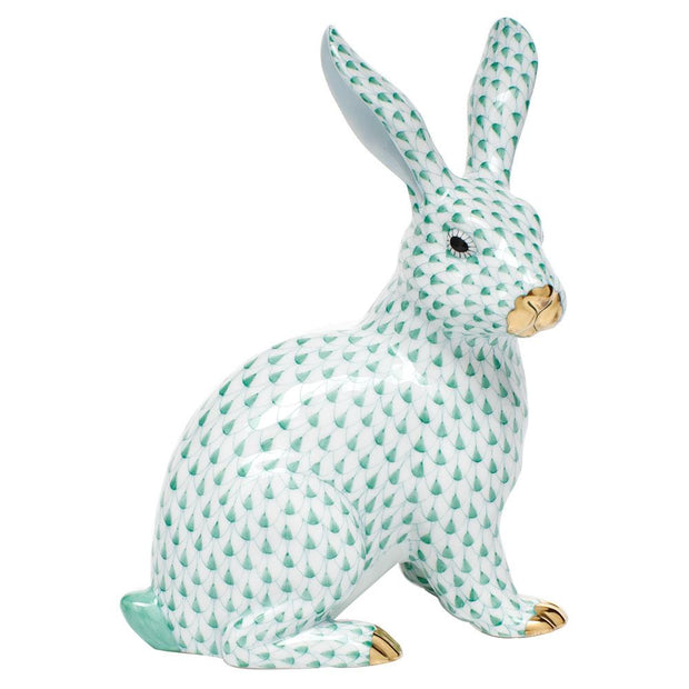 Herend Large Sitting Bunny Figurines Herend 
