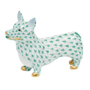 Herend Corgi Figurines Herend Green 