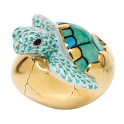 Herend Hatching Sea Turtle Figurines Herend Green 