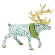 Herend Holiday Reindeer Figurines Herend Green 