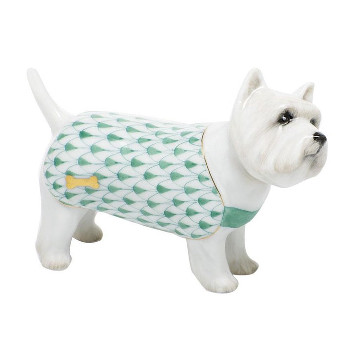 Herend West Highland Terrier Figurines Herend Green 