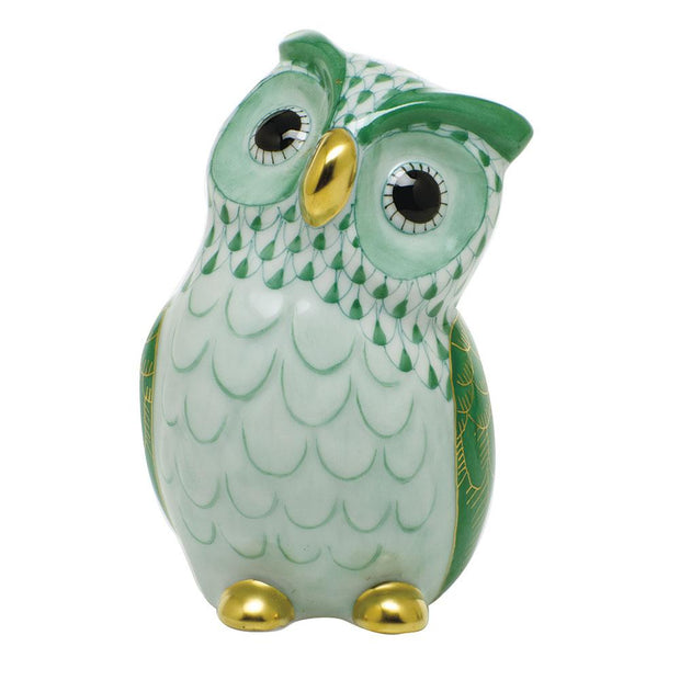 Herend Owl Figurines Herend Green 