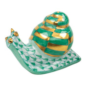Herend Baby Snail Figurines Herend Green 