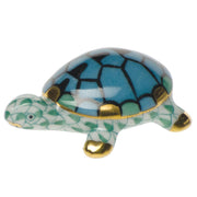 Herend Tiny Turtle Figurines Herend Green 
