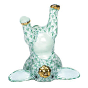 Herend Handstand Bunny Figurines Herend Green 