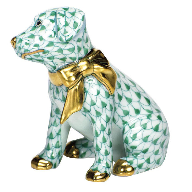 Herend Doggie Dazzle Figurines Herend Green 