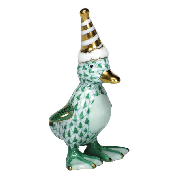 Herend Party Duckling Figurines Herend Green 