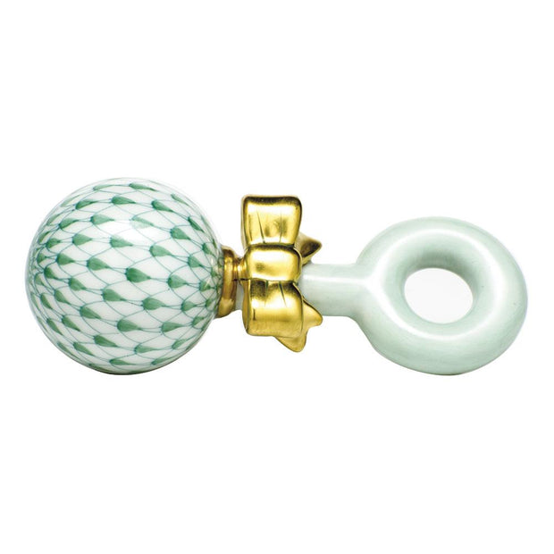 Herend Baby Rattle Figurines Herend Green 