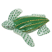 Herend Young Leatherback Turtle Figurines Herend Green 