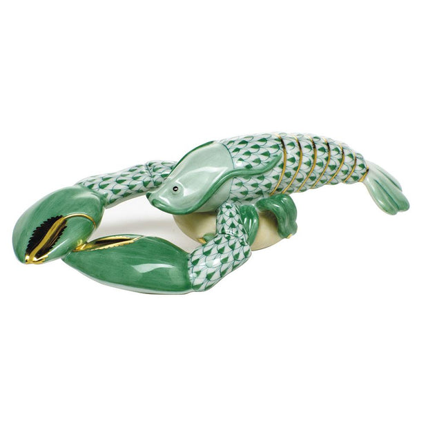 Herend Small Lobster Figurines Herend Green 