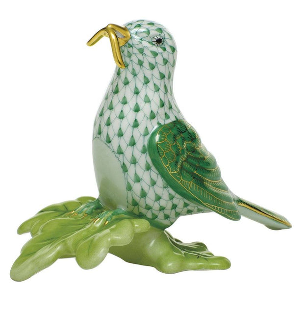 Herend Early Bird Gets The Worm Figurines Herend Green 