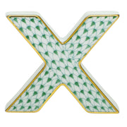 Herend Letter X Figurines Herend Green 