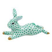 Herend Lounging Bunny Figurines Herend Green 