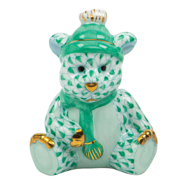 Herend Winter Bear Figurines Herend Green 