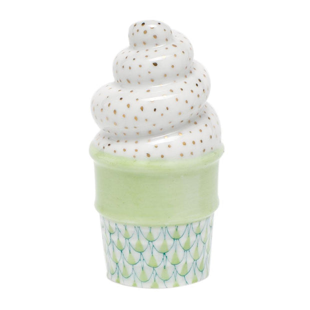 Herend Ice Cream Cone Figurines Herend Lime Green 