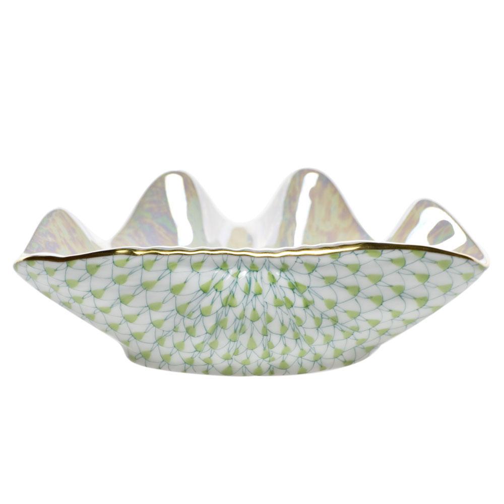 Herend Clam Shell Figurines Herend Lime Green 